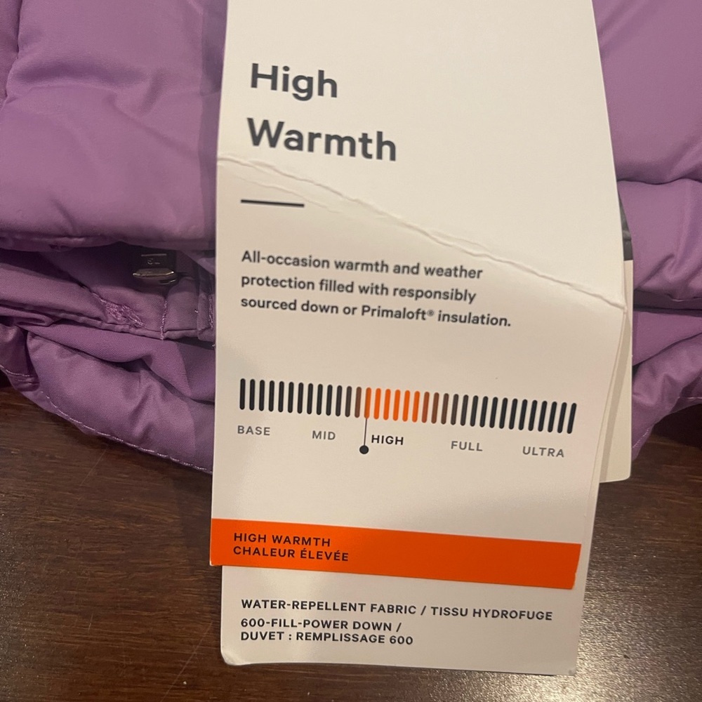 ***SOLD***donot purchase NWT LULULEMON WUNDER PUFF PURPLE LIGHT***SOLD*** - Picture 6 of 14